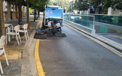 Cero contaminación con la barredora vial eléctrica en Valencia