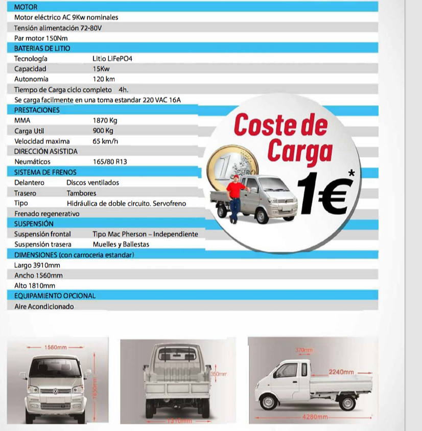 camion electrico - Maquinaria de ocasión de limpieza