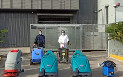 Hemos hecho la entrega de varias máquinas para la limpieza de las líneas en la panificadora de Paterna.